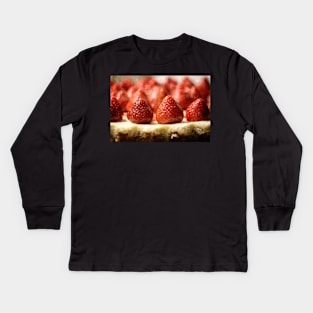 Strawberry Cheesecake Kids Long Sleeve T-Shirt